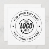 📝 Custom Logo & Text Personalized Business Event (Voorkant / Achterkant)