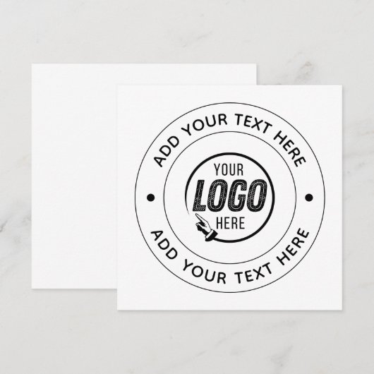 📝 Custom Logo & Text Personalized Business Event (Voorkant / Achterkant)