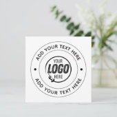 📝 Custom Logo & Text Personalized Business Event (Staand voorkant)