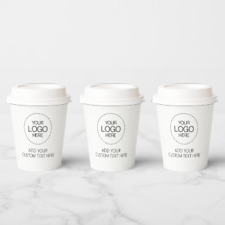 Custom Logotipo Store & Business Papieren Bekers