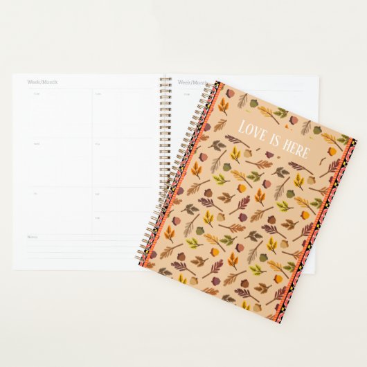 Custom Love is here Modern clasic autumn Beige Planner (Display)