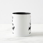 Custom Love My Three Cairn Terrier Dogs Mug (Centre)