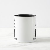 Custom Love My Two Border Collie Dogs Mug (Centre)