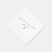 Custom Love Note Upload je eigen handschrift Servet (Hoek)