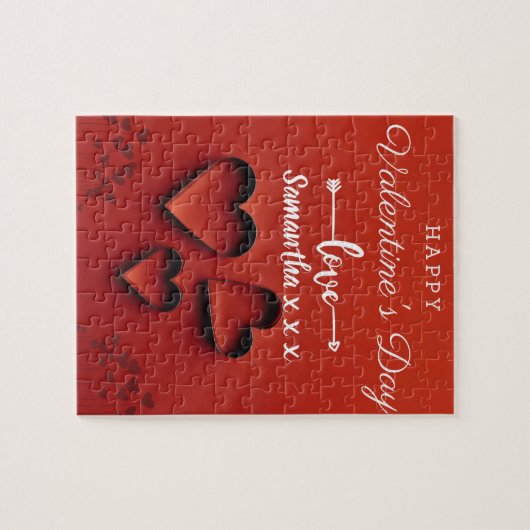 Custom Love of Valentijns's Jigzaag Puzzle Legpuzzel (Horizontaal)