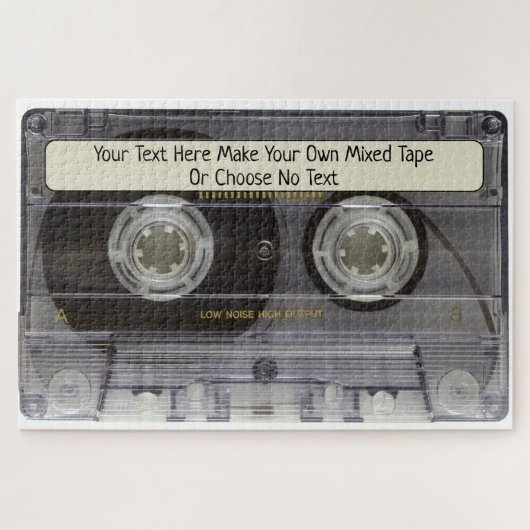 Custom Love Retro  Music Cassette Mixtapes Legpuzzel (Horizontaal)
