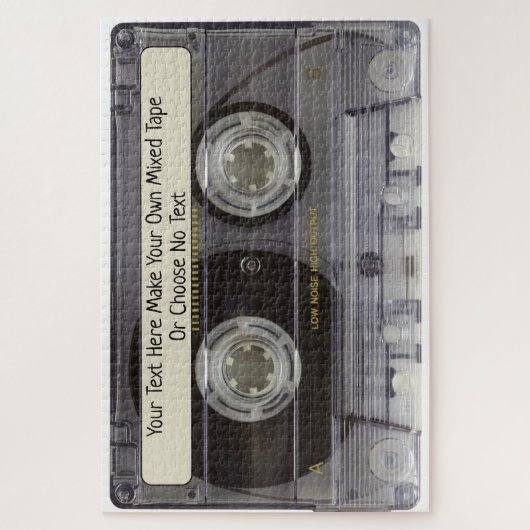 Custom Love Retro Music Cassette Mixtapes Legpuzzel (Verticaal)