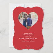 Custom Love Valentine's Day Carte photo (Dos)