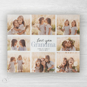 Custom Love You Grandma Grandchildren Photo Collag Legpuzzel