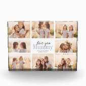 Custom Love You Mummy Moederdag Fotocollage Fotoblokken (Voorkant)