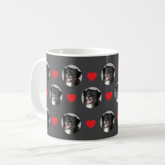 Custom Loved Floating Faces Coffee Mug (Devant gauche)