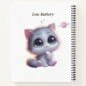 Custom Low Battery Cat Journal (Dos)