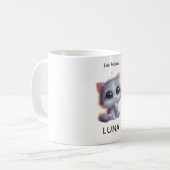 Custom Low Battery Cat Mug (Devant gauche)