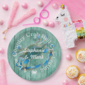 Custom Low Country Crab Boil Celebration Papieren Bordje (Feest)