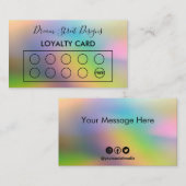 Custom Loyalty Kaart Visitekaartje (Voorkant / Achterkant)