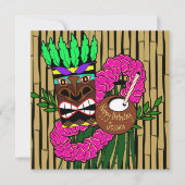 Custom Luau verjaardagsfeestje Kaart (Voorkant)