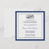 ::custom_luba: Invitation au mariage élégante (Devant / Derrière)