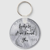 Custom Lucky dat je Penny hebt gevonden Sleutelhanger (Voorkant)