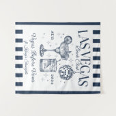 Custom Luxe Las Vegas Bachelorette Party Banner Wandkleed (Voorkant (horizontaal))