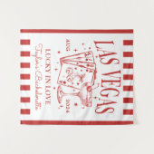 Custom Luxe Las Vegas Bachelorette Party Banner Wandkleed (Voorkant (horizontaal))