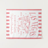 Custom Luxe Las Vegas Bachelorette Party Banner Wandkleed (Voorkant (horizontaal))