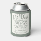 Custom Luxe Las Vegas Bachelorette Party Blikjeskoeler (Blikje Achterkant)