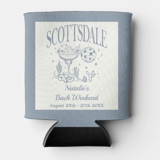 Custom Luxe Scottsdale Bachelorette Party Blikjeskoeler (Voorkant)