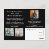 Custom Luxury Real Estate Briefkaart (Achterkant)