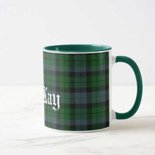 Custom MacKay Scottish Clan Tartan Pset Mok (Rechts)