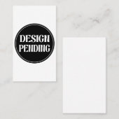 Custom-made, artistic, elegant visitekaartje (Voorkant / Achterkant)