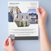 Custom Made Business Thema Vier foto's Flyer (Hand)