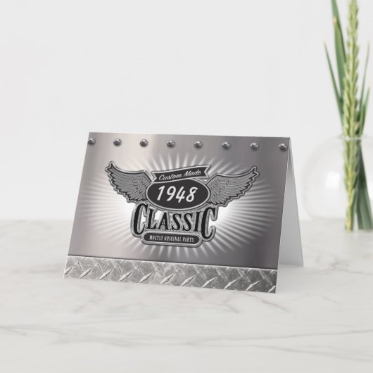 Custom Made Classic Verjaardag Kaart (Voorkant)