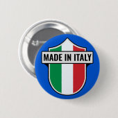 Custom "Made in Italy" Crest Ronde Button 5,7 Cm (Voorkant /achterkant)