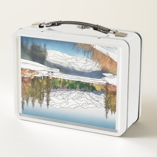 Custom Made Mealbox Modieus Verpakt metaal. (Achterkant)