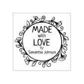 Custom Made with Love by, Rubberstempel (Afrduk)