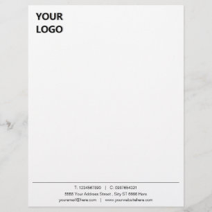 Custom Made Your Business Letterhead Sjabloon Briefhoofd