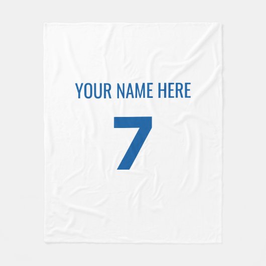 Custom Madrid Fleece Deken (Voorkant)