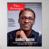 Custom Magazine Cover, Business Gift Entrepreneur Poster (Voorkant)