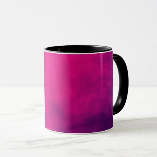 Custom Magenta Gradient Mug (Devant droit)