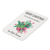Custom Magnet Favorite Teacher Merry Christmas Magneet (Linkerzijde)