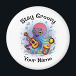 Custom Magnet | Retro Octopus | Name & Text<br><div class="desc">✨ Add groovy retro vibes to your fridge with this custom octopus magnet!
🖊️ Customize the top phrase   add any name for a fun,  one-of-a-kind gift.
🧲 Perfect for fridges,  lockers,  and office boards.
🎁 Great for birthdays,  holidays,  and personalized surprises.</div>