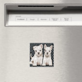 Custom Magnet schattige puppy karakters. Magneet (Insitu (Vaatwasser))