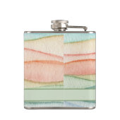 Custom Maid of Honor Waterverf Streaks Heupfles (Achterkant)