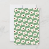 Custom Mail Carrier Waterverf House Bedankkaart (Achterkant)