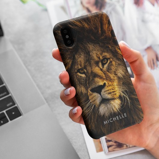 Custom Majestic Lion Case-Mate iPhone Case