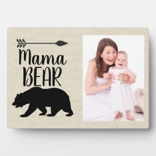 Custom Mama Beer Burlap Photo Lijst Plaque Fotoplaat