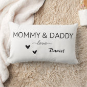 Custom Mama & Daddy Love Kussen (Deken)