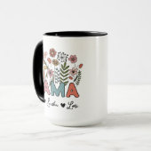 Custom Mama Mug Featuring Her Kids' Names (Devant gauche)