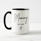 Custom Mama Mug, Minimalist Mug for New Moms (Gauche)