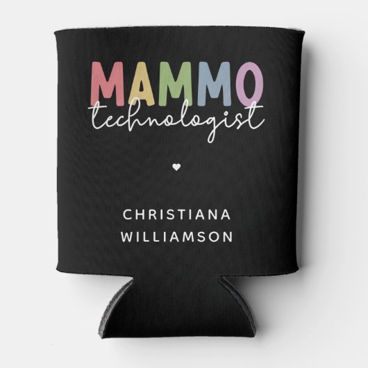 Custom Mammo Technoloog Mammografietechnicus Blikjeskoeler (Voorkant)